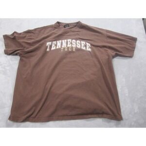 Tennessee Tech Shirt Mens XXL Brown College Football Graphic Big Cotton